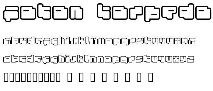 foton torpedo Fenotype font
